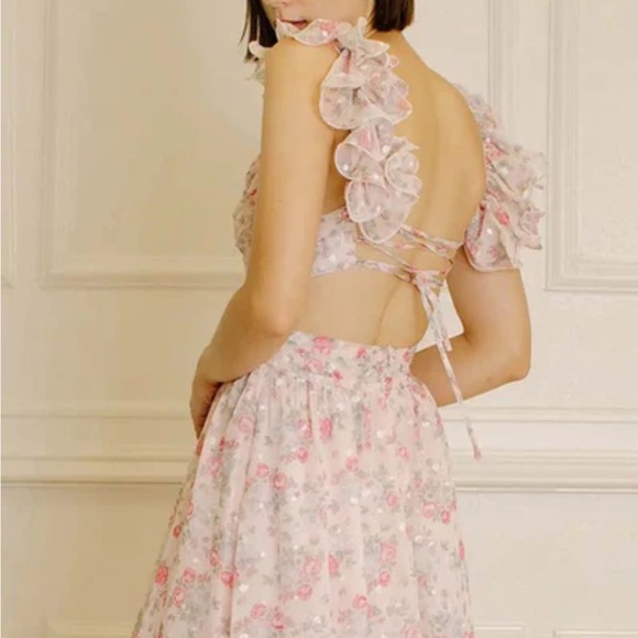 Pink floral Storia dress - Picture 3 of 6